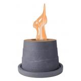 618-Kante Concrete Tabletop Fire Pit with 6" Dark