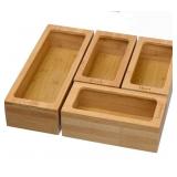 616-New Bamboo Ziplock Bag Storage Organizer for