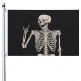 New (lot of 2) Rock and Roll Skeleton Skull Boho