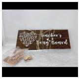 New ï¿½teachers brag boardï¿½ wooden sign for