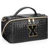 New Initial ï¿½Xï¿½ Makeup Bag,Large Capacity Travel