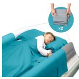 New 2-Pack Inflatable Bed Bumper and Pump for