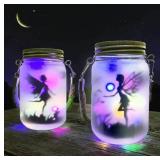 624-Alritz 2 Pack Solar Lantern Fairy Lights,
