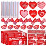 New 168 Packs Valentines Bendy Pencils Filled