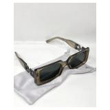 AIEYEZO Fashion Square Sunglasses for Men Women