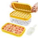 New Ice Cube Tray with Lid and Bin, 28 pcs Ice