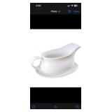 New Large Gravy Boat, 15 OZ Ceramic Sauce Boat