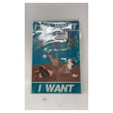 New ï¿½I do what I wantï¿½ pit bull tin sign. 8x12in.