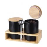 ELLDOO Coffee Containers with Shelf & Scoop - 2