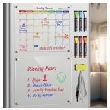Acrylic Calendar for Fridge, Monthly and Memo