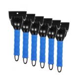 New 6pck of blue ice scrapers. 10in blue window