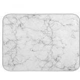New White Marble Dish Drying Mat Kitchen Counter