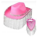 Rhinestone Cowgirl Cowboy Hat and Bachelorette
