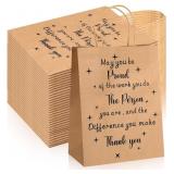 New Fulmoon 50 Pcs Thank You Gift Bags Bulk