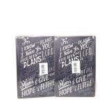 New 2 PCs TREEPERI Vintage Motivational Positive