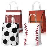 New Zonon 24 Pieces Paper Party Favor Bags Soccer