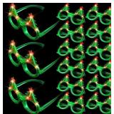 New Liliful 50 Pcs Christmas Glasses Light Up
