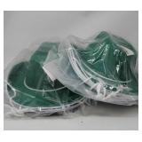 639-New Lot Of 2 Western Green Cowboy Hat 3 PK No