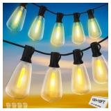 100FT LED Outdoor String Lights, Patio Deck