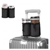 New (lot of 2) Dsigo Black Luggage Caddy Cup
