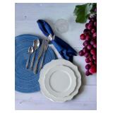 New 10-Piece Set White dinner plate with a set of