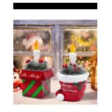 New (2) Candle Light Ornament Decoration