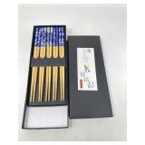 New (2) BuBuBum 5 Pair Chopsticks Reusable Pack,