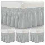 New 4 Pack Wrap Around Bed Skirt 15 Inch