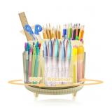 New Rotating Pen Holder Desk Organizer, 7 Grids