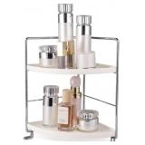2-Tier Bathroom Corner Organizer Countertop,