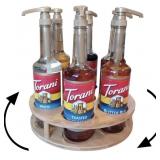 Homex PASAR Bottle Lazy Susan Rotating Bamboo