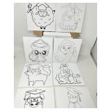 New Tenceur 30 Pcs Graduation Pre Drawn Canvas