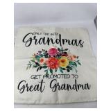 New (4) New Mom Pregnancy Surprise Linen Throw