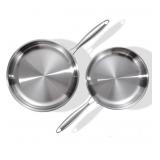 DELARLO Tri-Ply Stainless Steel Pan Set, 9" &
