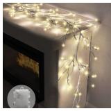 Lighted Garland with Birch Branches 6FT 48 Warm