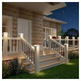 Solar Post Cap Lights Outdoor 12pack - Waterproof