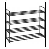 New SONGMICS Shoe Rack, 4 Tier Shoe Organizer,