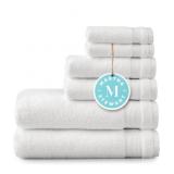New MARTHA STEWART 100% Cotton Bath Towels Set Of