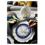New Kintsugi Repair Kit,Japanese Gold Ceramic
