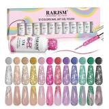 RARJSM Reflective Glitter Nail Art Gel Liner