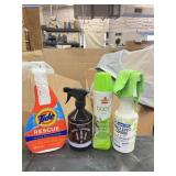 New small lot of home cleaning supplies. Some