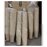 New lot of (3) 100pck brown paper cups. NO SHIP
