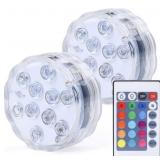 AquaMiracle Submersible LED Lights with Remote