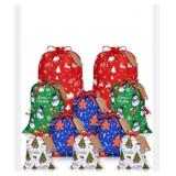 New 10 PCS Christmas Santa Sack Christmas Bags