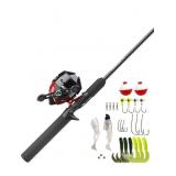 New Zebco 404 Spincast Reel and 2-Piece Fishing