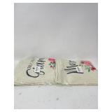 New (2) New Mom Pregnancy Surprise Linen Throw