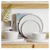 FINE&NICE 12PCS Melamine Dinnerware Sets, Outdoor