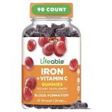 Lifeable Iron Gummies | 20mg | with Vitamin C |