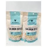 New (2) Vital Essentials Freeze Dried Raw Salmon