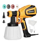 Paint Sprayer, 700W HVLP Spray Gun with Cleaning